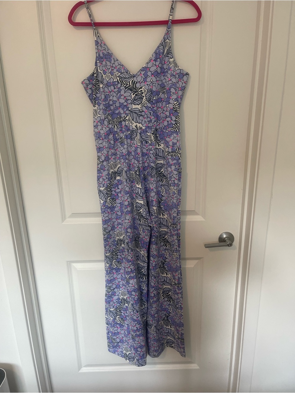 MAHI GOLD Lavender Floral V-Neck Jumpsuit